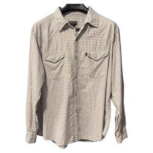 Polo Ralph Lauren western style pearl snap long sleeve XL mens button down shirt